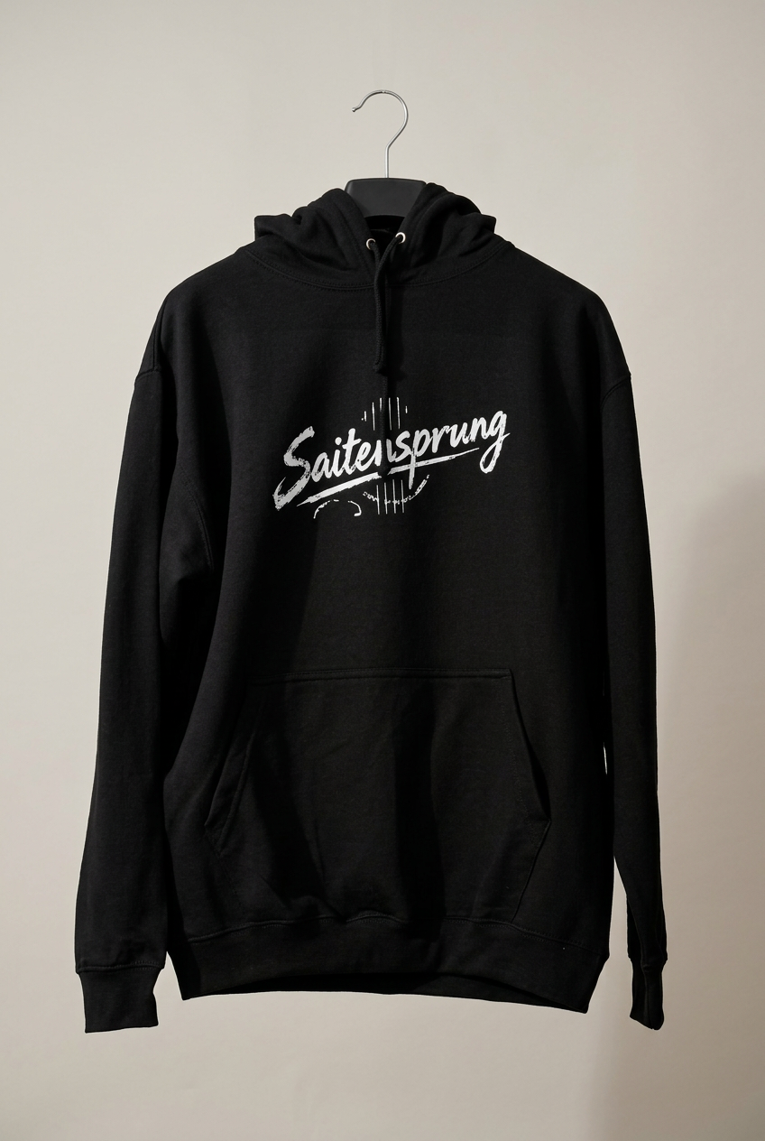 Überarbeitetes Foto des schwarzen Hoodies