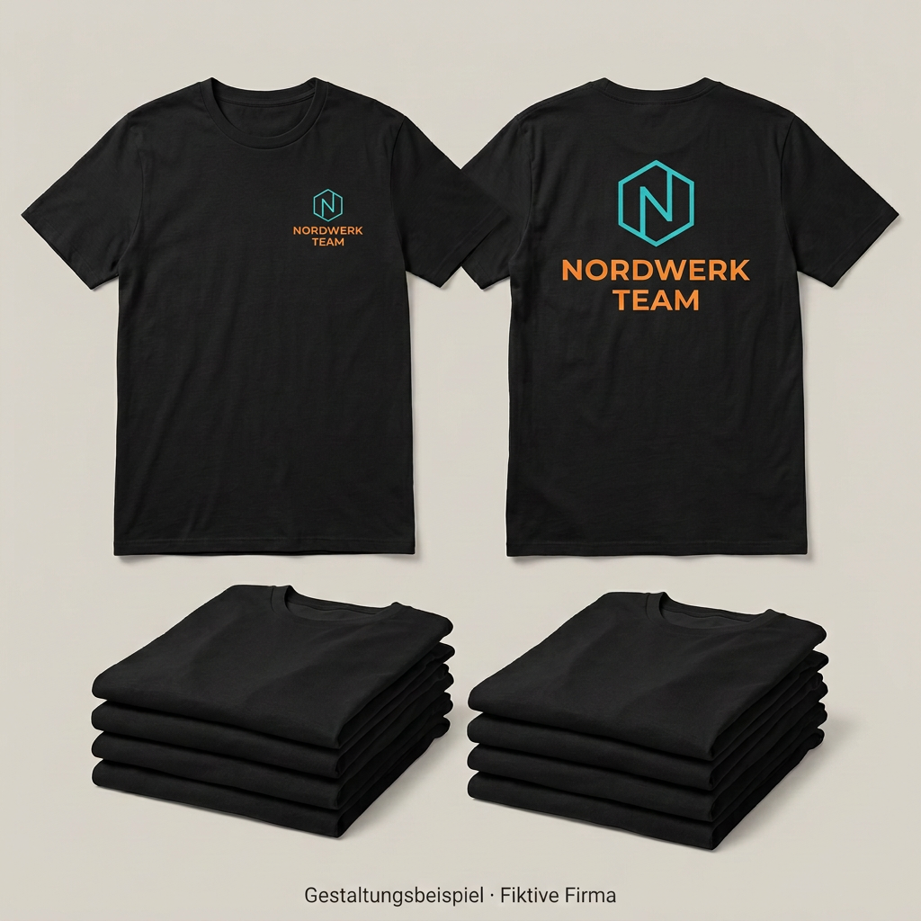 Team-Paket: 10 T-Shirts mit Brustlogo & Rückendruck
