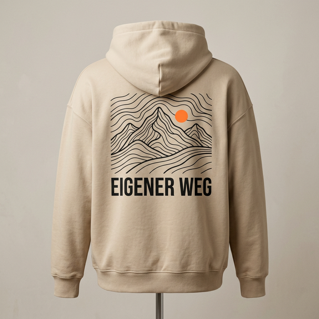 Personalisierter College Hoodie – mit Wunschtext, Motiv oder Logo