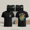 Shirt-Paket mit individuell gestaltetem mehrfarbigem Firmenlogo für Küstenwerk Gartenbau